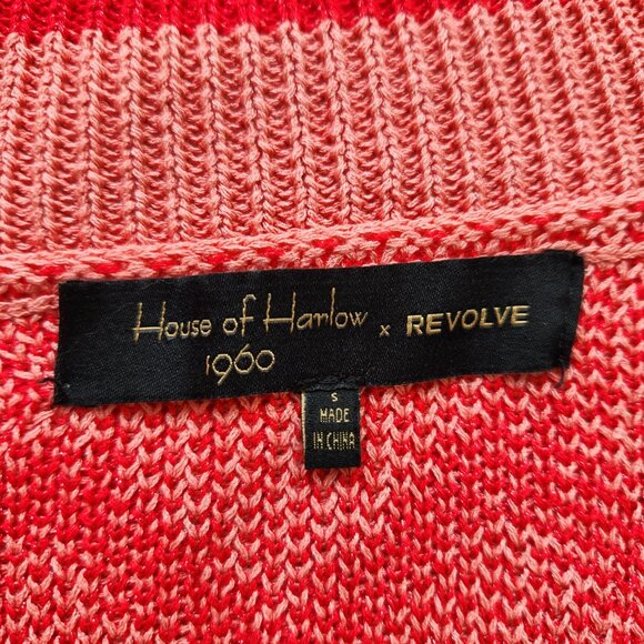 House of Harlow 1960 X Revolve Julep Cardigan Pink Red Long Cute Pretty Small - Picture 6 of 9